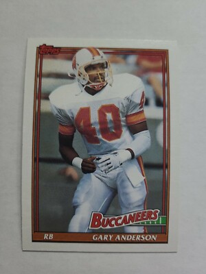 GARY ANDERSON 1991 TOPPS FOOTBALL CARD # 482 D8294