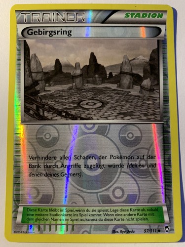 Pokemon Gebirgsring 97111 Fliegende Fäuste Reverse Holo DE NM-Mint
