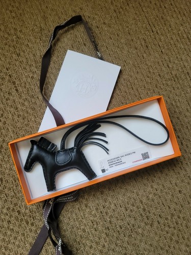 NEW Hermes So Black Rodeo Horse Charm PM (so black) | eBay