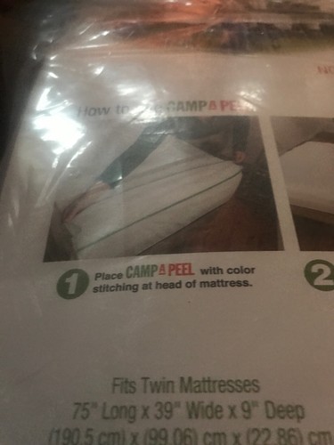 Camp-A-Peel Disposable Fitted Twin Sheets