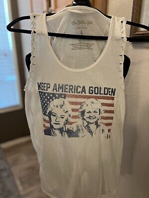 The Golden Girls White Tank Top Size Large 