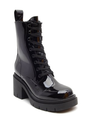 Женские черные ботильоны Juna Toe на блочном каблуке NINE WEST с язычком спереди, 7,5 М