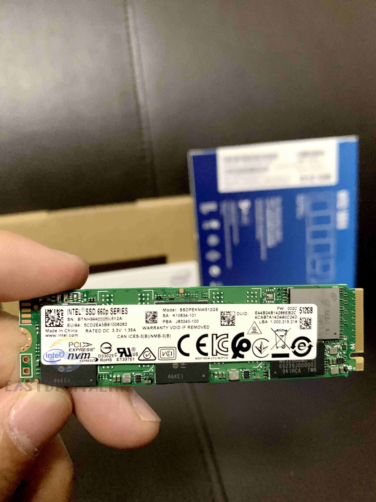 Intel SSD 660p Series M.2 2280 512GB PCI-Express 3.0 3D2 QLC SSDPEKNW512G8X1 Intel SSD 660p Series M.2 2280 512GB PCI-Express 3.0 3D2 QLC SSDPEKNW512G8X1