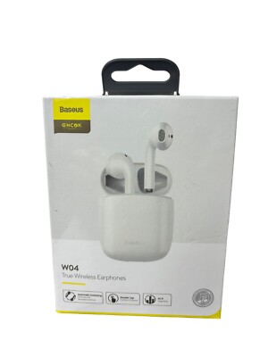 Baseus W04 TWS Bluetooth Earphone 5.0 True Wireless Earbuds  New in Box Sealed