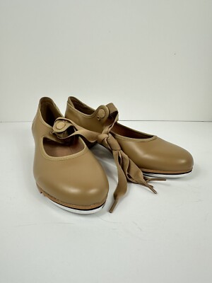 NWOT Girls Womens Bloch Annie Tyette Style Size 5M Techno Target Tap Shoes Tan