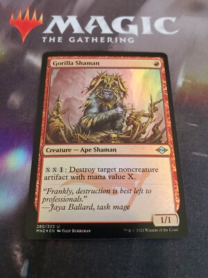 Mtg. Gorilla Shaman. FOIL. Modern Horizons 2. Pack Fresh 