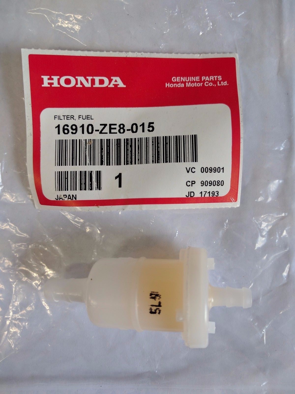 New Genuine OEM Honda 16910-ZE8-015 Fuel Filter used for New Genuine OEM Honda 16910-ZE8-015 Fuel Filter used for