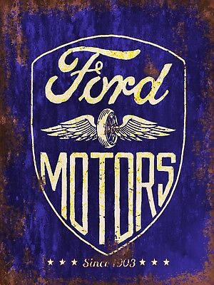 Ford Motors Vintage Retro style Metal Sign Garage Advertisement wall Plaque