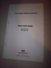 1992 Ford Truck CAB Foldout Wiring Diagram F600 F700 F800 B600 B700