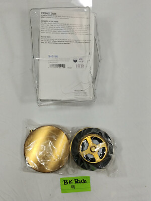 Jaclo 543-SG Toe-Control Drain Strainer w/ Faceplate (No Hole) Satin Gold NOS