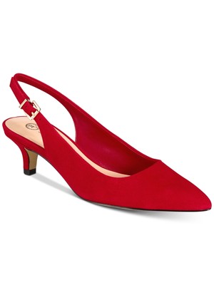 

Женские туфли BELLA VITA Red Retro-Scarlett Toe Kitten Heel из кожи с ремешком на пятке, 9 м, Красный, SCARLETT