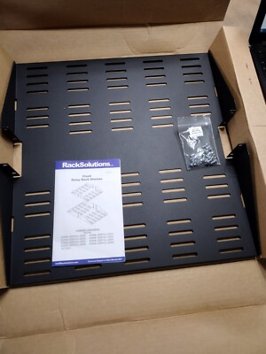 Rack Solutions 2U 2Post Center Mount Shelf 20in Depth 2USHL-022FULL-20DV 