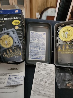 Intermatic T101R Series 40 Amp 120V 24-Hour 60Hz SPST Mechanical Time Switch New