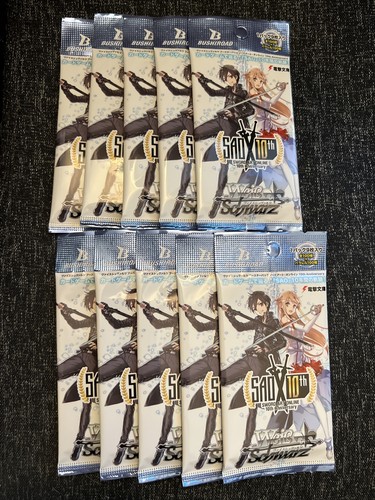 ヴァイスシュヴァルツ SAO 10th Anniversary 1BOX Booster Pack Animation Sword Art Online 10th Anniversary