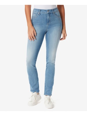 GLORIA VANDERBILT Womens Blue Denim Skinny  Stretch Slimming High Waist Jeans 4
