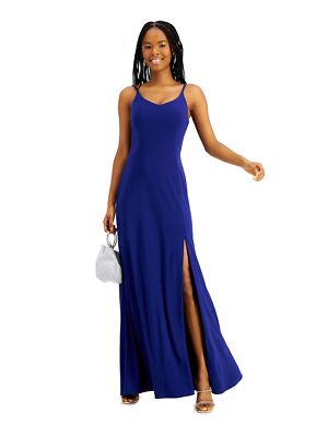 MORGAN & CO Womens Spaghetti Strap Full-Length Evening Dress
