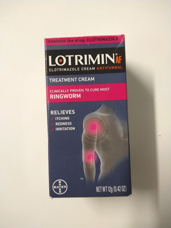 Lotrimin AF Anti-Fungal Treatment Cream For Ringworm 0.42 oz. Exp 01/2025+