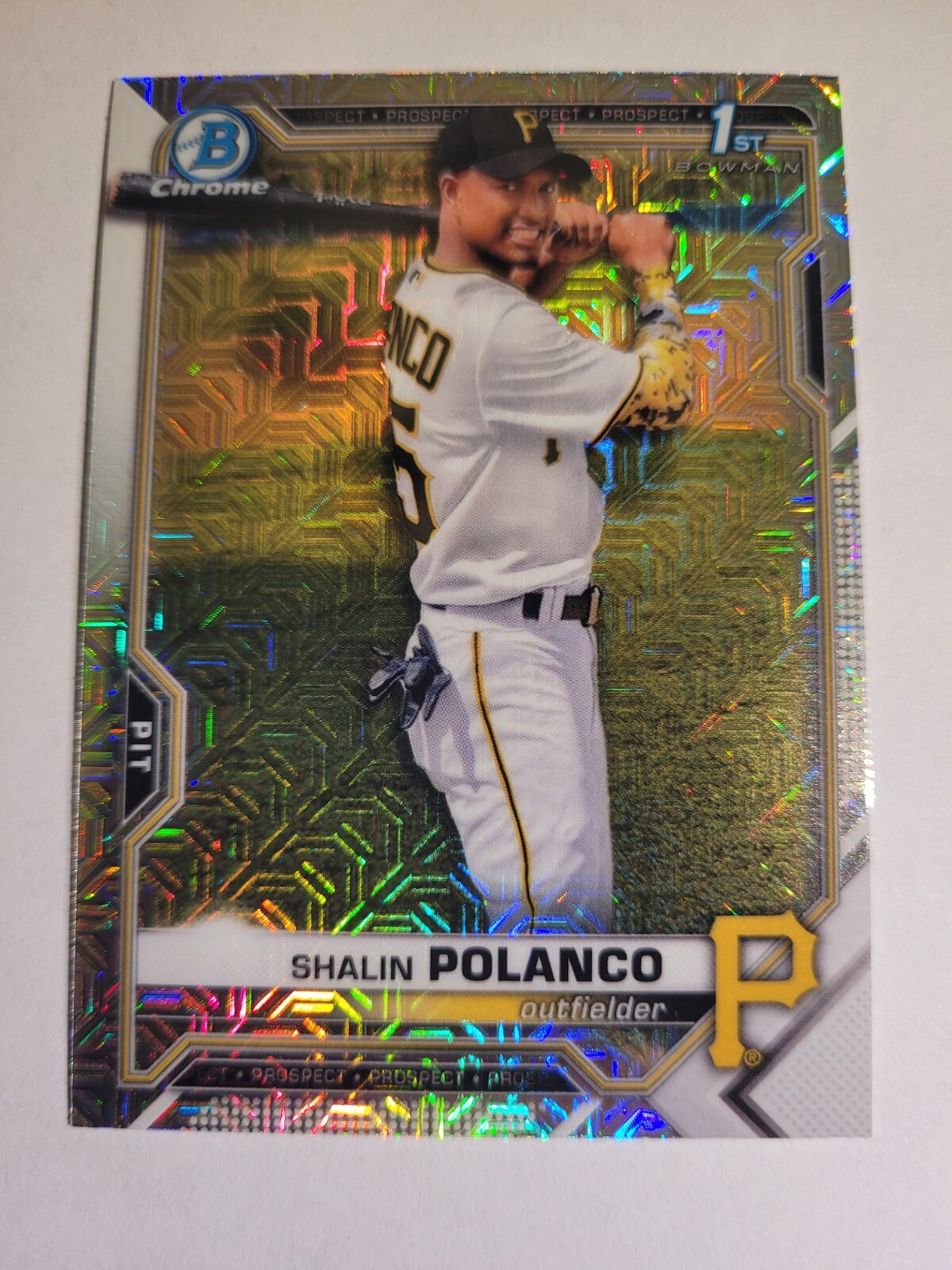2021 Bowman Chrome Mega Box #BCP-222 Shalin Polanco Mojo