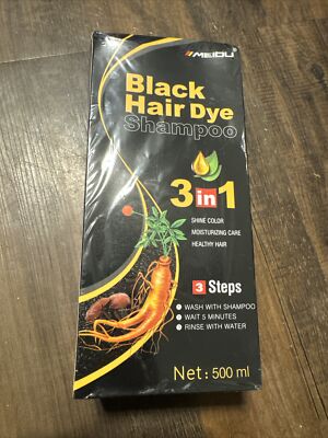 Shampoo Permanent Black Hair dye  C1  Fast Hair Grey  3 in 1 (Man & Women) 500ml
