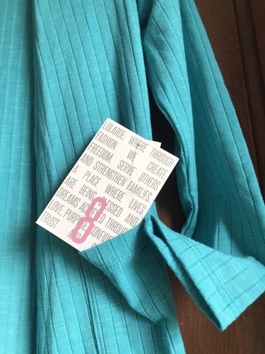 Lularoe NWT Sariah Cardigan Size 8 Girls, Ribbed Teal