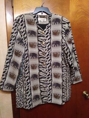 BoBoL Collection vintage light jacket bo-ho, animal patterns and elephants 