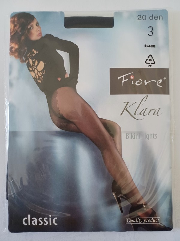 Fiore Collant Voile 20 Den Klara Classic Couleur Noir Ref C5007