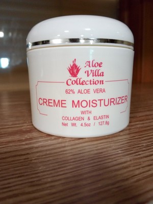 Aloe Vera 62% Creme Moisturizer Collagen & Elastin baby almond frag made in USA