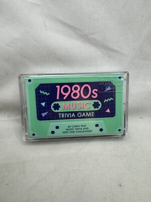 Ridley's Trivia Tapes 1980s Music Trivia Game 40 card Set New Sealed with Case