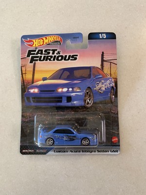 2023 Hot Wheels Premium Fast And Furious 1/5 CUSTOM ACURA INTEGRA SEDAN GSR Blue