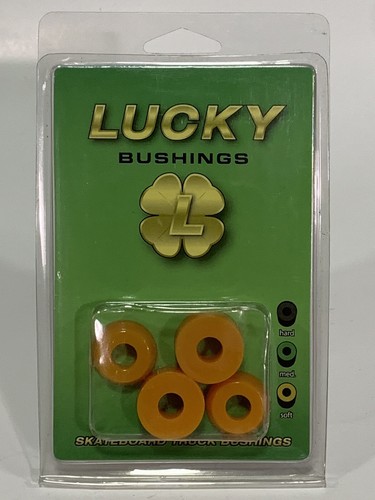 Lucky Skateboard Truck Cylindrical Bushings Cushions Soft Orange (for 2 trucks)
