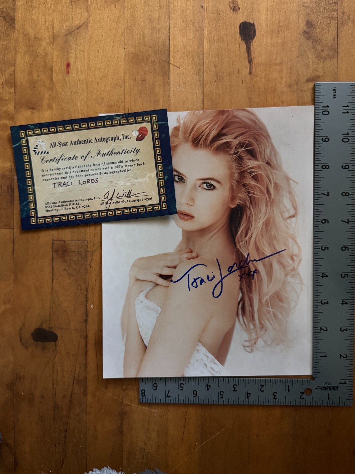 Traci Lords Autographed Signed 8x10
