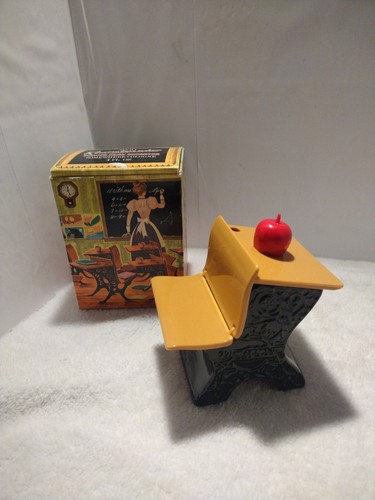 AVON SOMEWHERE COLOGNE REMEMBER WHEN SCHOOL DESK BOTTLE NEAR FULL 4FL.OZ w box