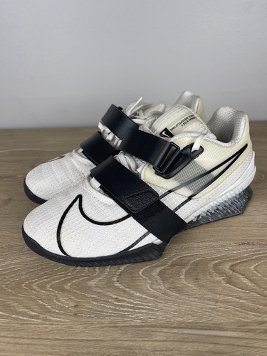 Nike Romaleos 4 Mens Sz 6.5 Weightlifting Shoes White Black