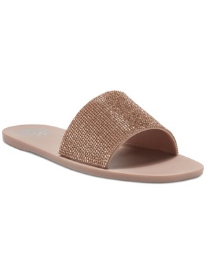 

VINCE CAMUTO Женские сандалии Blush Pink Jacquell Square Toe Slip On Slide, Розовый, VC-JAQUELL