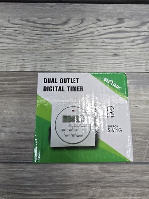 CENTURY FD60-U6 Digital Programmable Timer Dual Outlet  7-Day Heavy Duty New