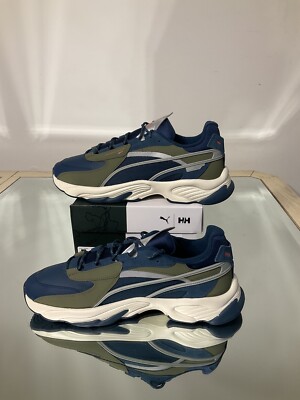 Puma  RS- Connect Helly Hansen Intense Blue- White Asparagus  Men s 13 382336 01