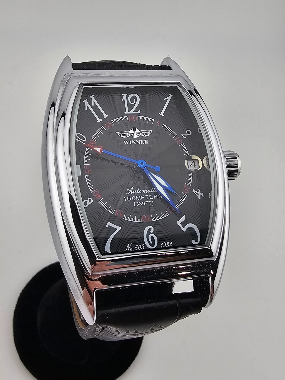 世界の終わりがはじまる日 WINNER Ver. WINNER #503 Men's Tonneau Automatic Watch Skeleton Back Pre