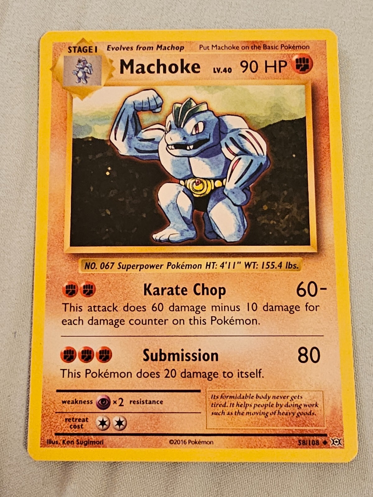 Machoke 58/108 Uncommon Pokemon TCG | eBay