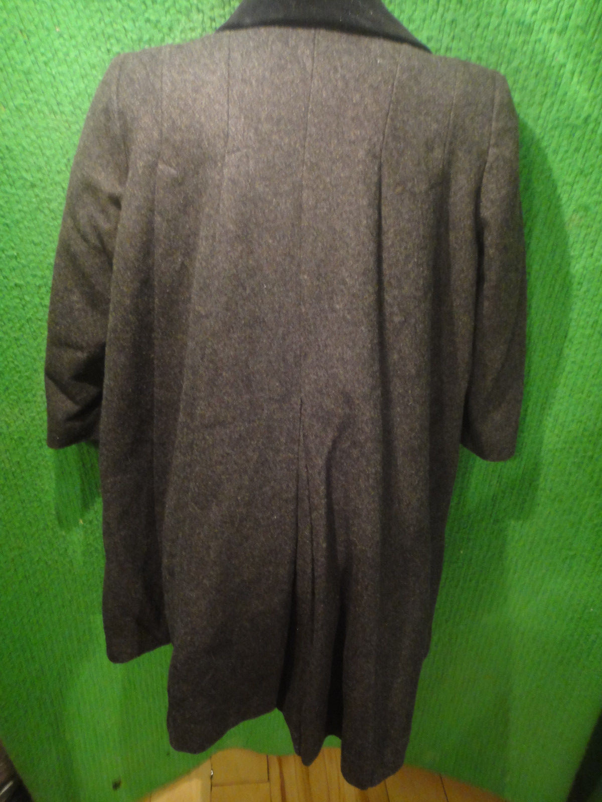 GIRLS ROTHSCHILD DRESS COAT GRAY VELVET COLLAR SIZE 8 LONG