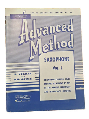 Rubank Advanced Method for Saxophone Vol 1 Music Lessons Scales & Arpeggios Book