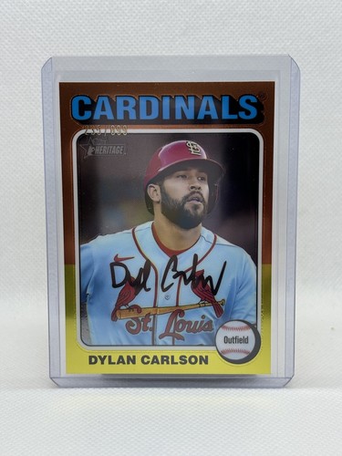 2024 Topps Heritage High Number Dylan Carlson Chrome /699