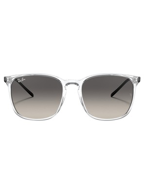 RAY BAN RAY-BAN MEN'S SQUARE TRANSPARENT SUNGLASSES, GREY