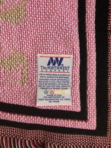 Vintage Barbie in the City Tapestry Throw Blanket Northwest Company 44 X 55"