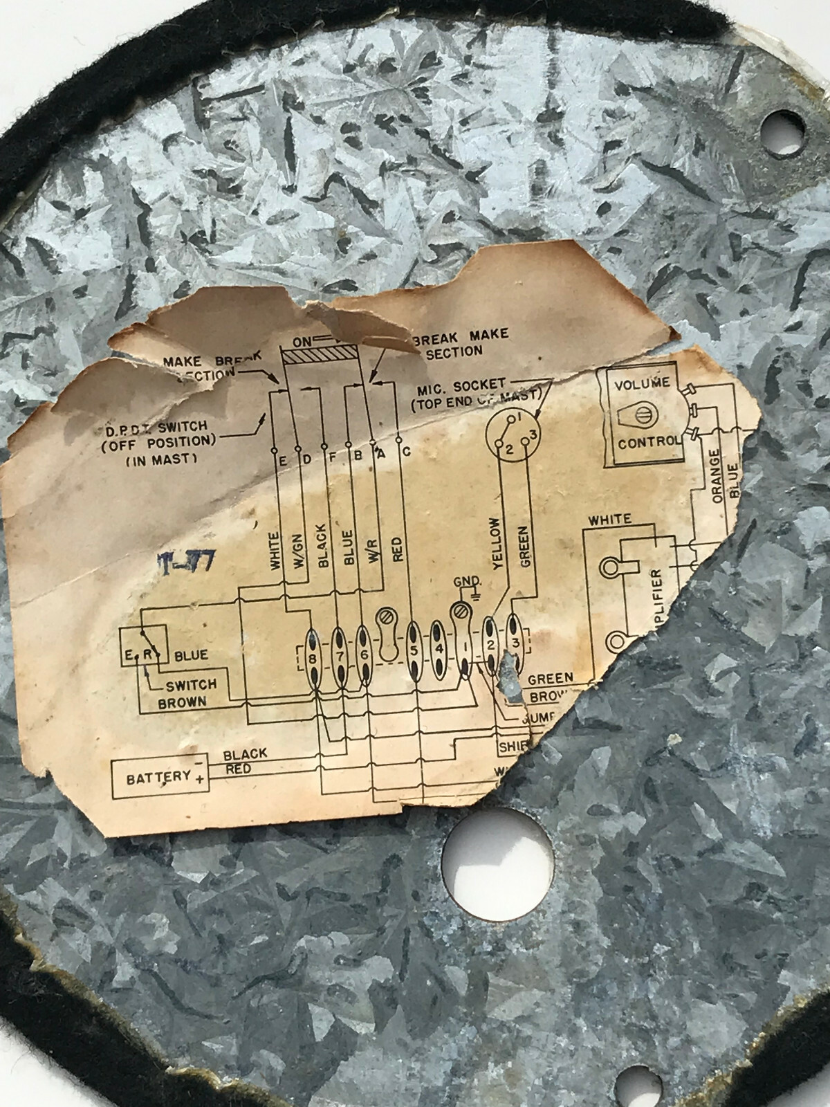 Astatic Gold Night Eagle microphone 4 pin