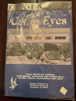 PEGASUS Counted Cross Stitch Kit CAT S EYES New