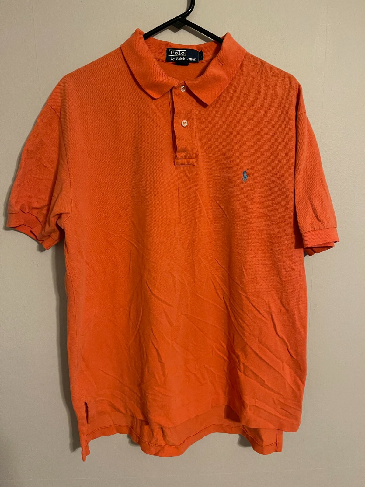 Polo Ralph Lauren Orange Light Blue Pony Logo S/S Casual