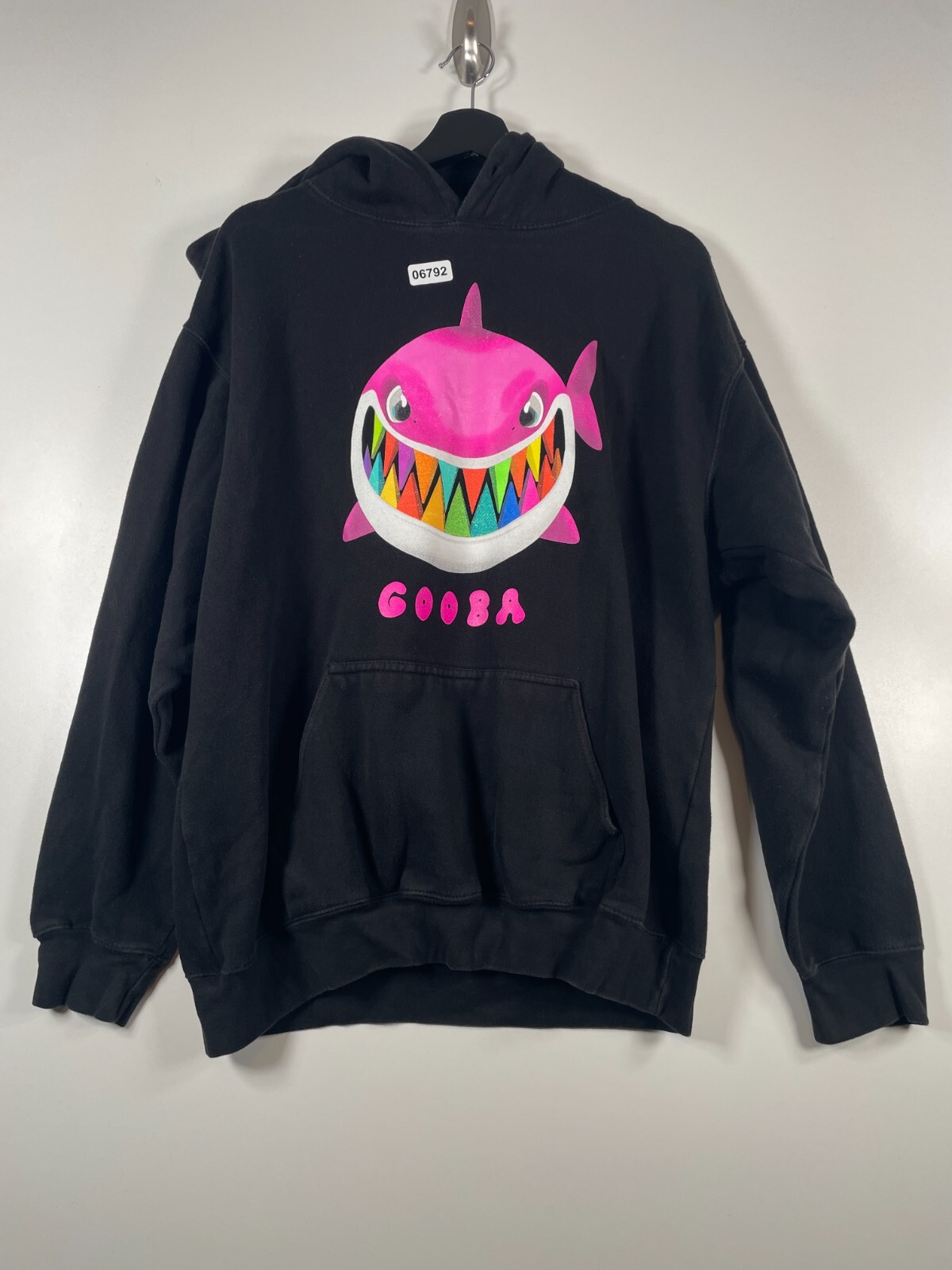 Tekashi 6ix9ine Gooba Mens Gooba Shark Fleece Sweatshirt Hoodie Black Sz  Large | eBay