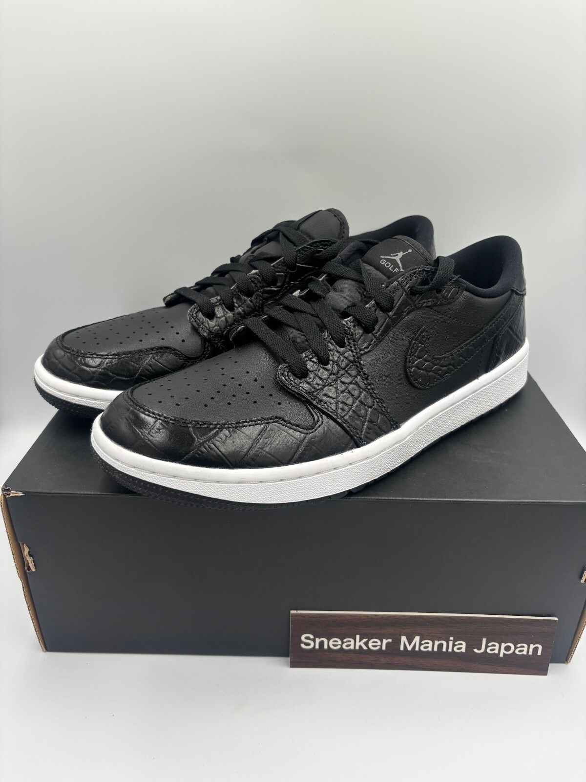 シューズ(男性用) Nike Air Jordan1 LowBlack Crocodile Skin Air Jordan 1 Low Golf 'Black Crocodile' DD9315-003