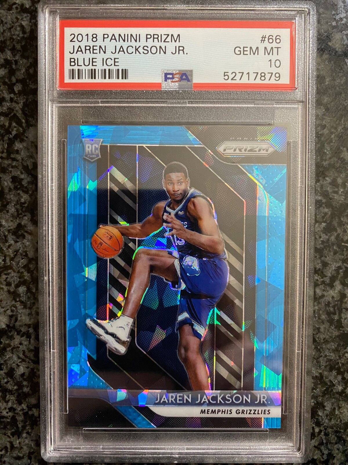 2018-19 Panini Blue Ice Prizm Jaren Jackson Jr. Rookie #/99