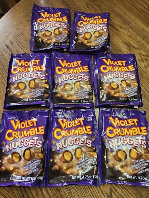 *4* Australias Violet Crumble Nuggets 4.76oz Bags Shelf Date 12/2024